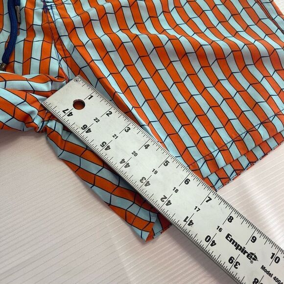 NWT MR. SWIM Shifted Orange Retro Swim Trunks Shorts Size 30 New - Picture 11 of 13